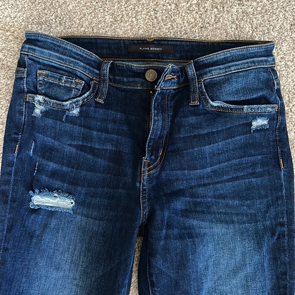 Flying Monkey Mid Rise Ankle Skinny Jeans - Picture 4 of 7